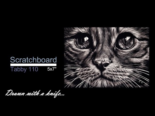 Custom Pet Portrait - Scratchboard (5x7)