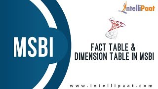 Tables in MSBI Tutorial | Fact Table Tutorial | MSBI Tutorial | Intellipaat