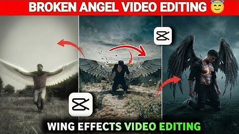 How To Fly Wings Broken Angel 😇 Video Editing|Black Angel wings video Editing|Capcut Pro Video Edit
