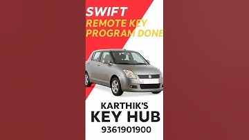 Swift Normal Key to Flip Key | Remote Program Done | Karthik’s KEY HUB Coimbatore 🔑