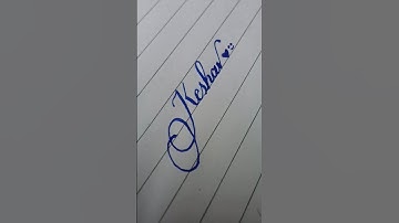 Comment your name ❤️#keshav #calligraphyart #shortvideo #youtubeshort
