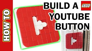 How to Build a LEGO Youtube Button Logo - How hard can it be? Tutorial How to Make