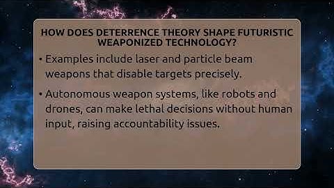 How Does Deterrence Theory Shape Futuristic Weaponized Technology? - The SciFi Reel