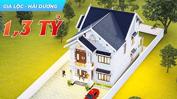 Mê Mẩn Mẫu Biệt Thự 2 Tầng Tân Cổ Điển 1,3 TỶ Mái Thái Độc Đáo Tại Huyện Gia Lộc Tỉnh Hải Dương