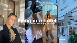 living in a hotel: a day in the life + come shopping with me