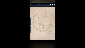 Procreate tutorial - embossing (YouTube #shorts)