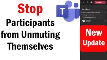 How to Stop participants from Unmuting themselves in MS Teams | MS Teams