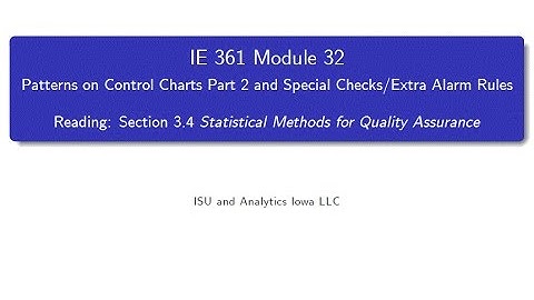 Statistical Process Improvement Module 32