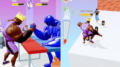 Muscle Rush 💪🏼🏃 All Levels Gameplay Walkthrough Android iOS| CHILL HUB