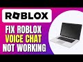 How To Fix Roblox Voice Chat Not Working | Fix Roblox Voice Chat | Full Tutorial