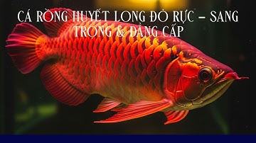 Cá Rồng Huyết Long Tuyệt Sắc – Bể Kính Gỗ Sang Trọng, Nước Trong Như Gương