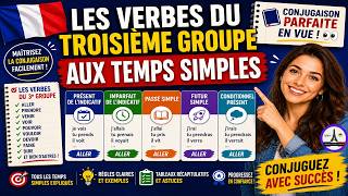 Verbs of the 3rd group in simple tenses 📘 Conjugate better!👀 #khalid_afak