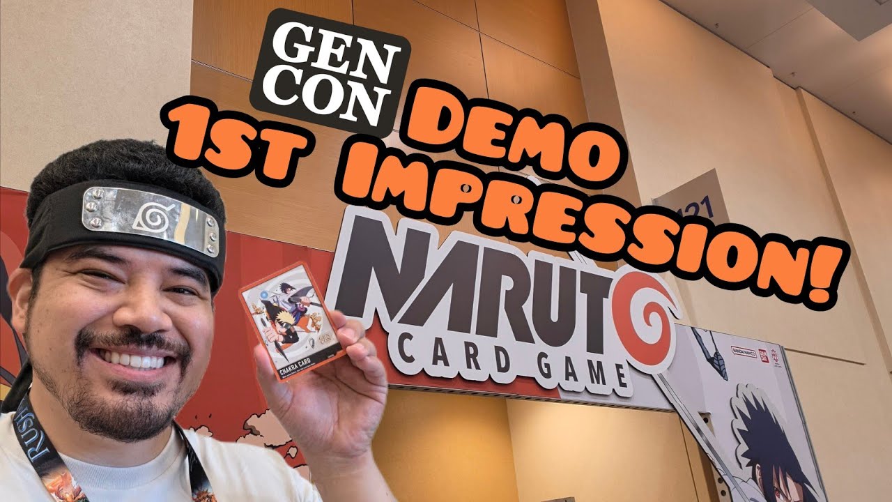 Naruto Card Game Gen Con Demo 1st Impressions! - YouTube