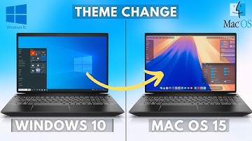 Make Windows 10 look like MAC OS 15 in 4 Minutes (2025)