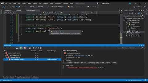 TDD Constructors, Properties and Encapsulation with C#, Part. 2