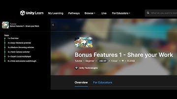 Bonus Features 1 - Share your Work