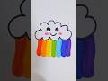 How to draw rainbow step by step #shorts #ytshorts #drawing #youtubeshorts #rainbow #art #viralvideo