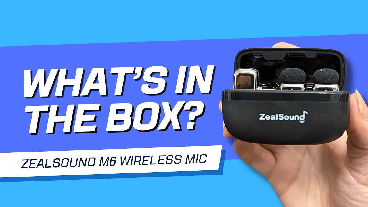 ZealSound M6 Wireless Lavalier Microphone - Unboxing - YouTube