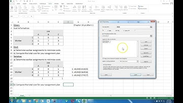 Scheduling using Excel Solver.  Please read the description below carefully if you view this video!!