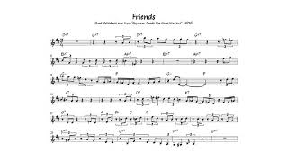 Video thumbnail of "Friends - Brad Mehldau transcription"