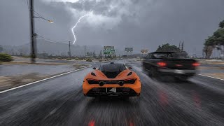 Rainy Countryside Grand Theft Auto V | 1080p 30Fps | High Settings