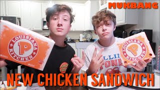 Popeyes Mukbang- New Chicken Sandwich???