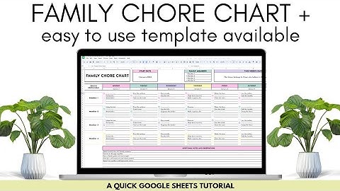 Create a Family Chore Chart with Me + Template