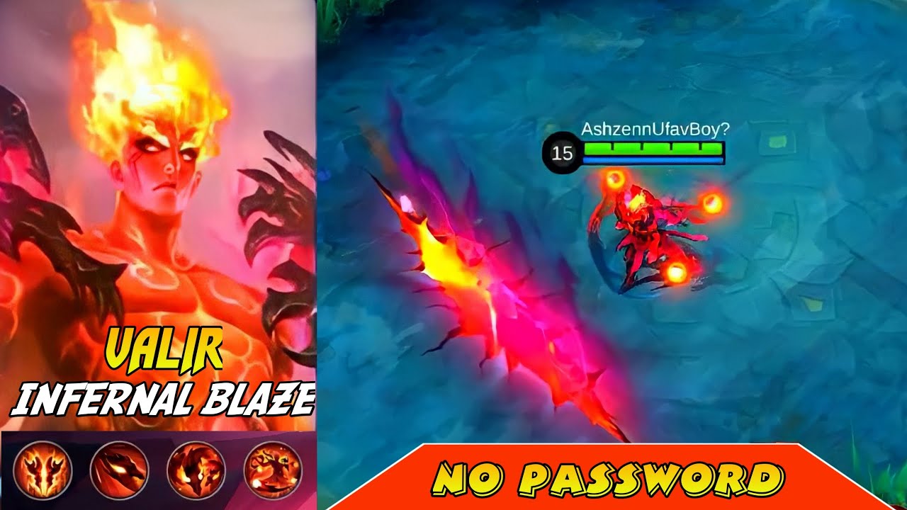 Script Skin Valir Legend Infernal Blaze Full Effect No Password Patch ...