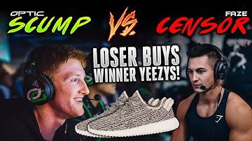 OpTic Scump vs. FaZe Censor - 1v1 (Loser Buys Winner NEW Yeezy