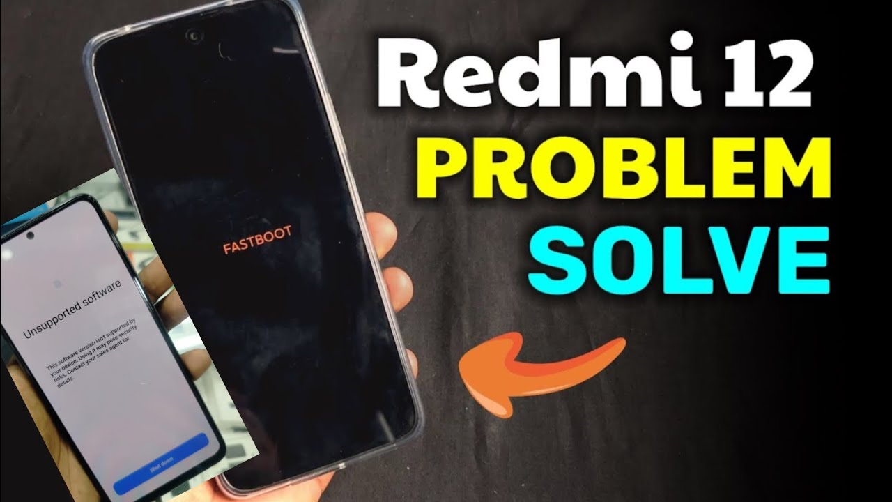 Redmi note 12 5g Fastboot mode problem fixed F64 💥 Redmi note 12 5g Unsupported software solution 