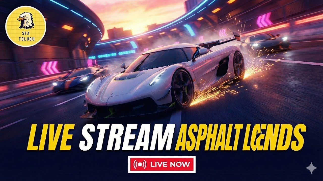 ⚡ Asphalt Legends LIVE | వేగానికి హద్దులు లేవు | Telugu