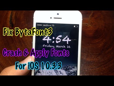 How To Fix BytaFont Crash & Apply Fonts For iOS ..