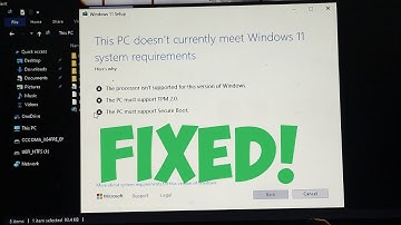The pc must support TPM 2 0 the pc must support secure boot windows 11 install error [FIXED]