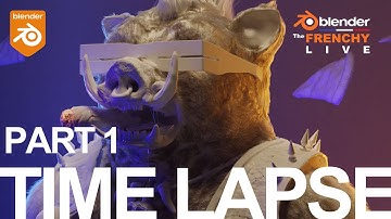 Blender Time Lapse BEBOP PART1 SCULPT