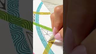 🌈🌸Marker lines for an easy template 🌸🌈 #zendoodle #drawing #doodleart #art #doodle #zentangle