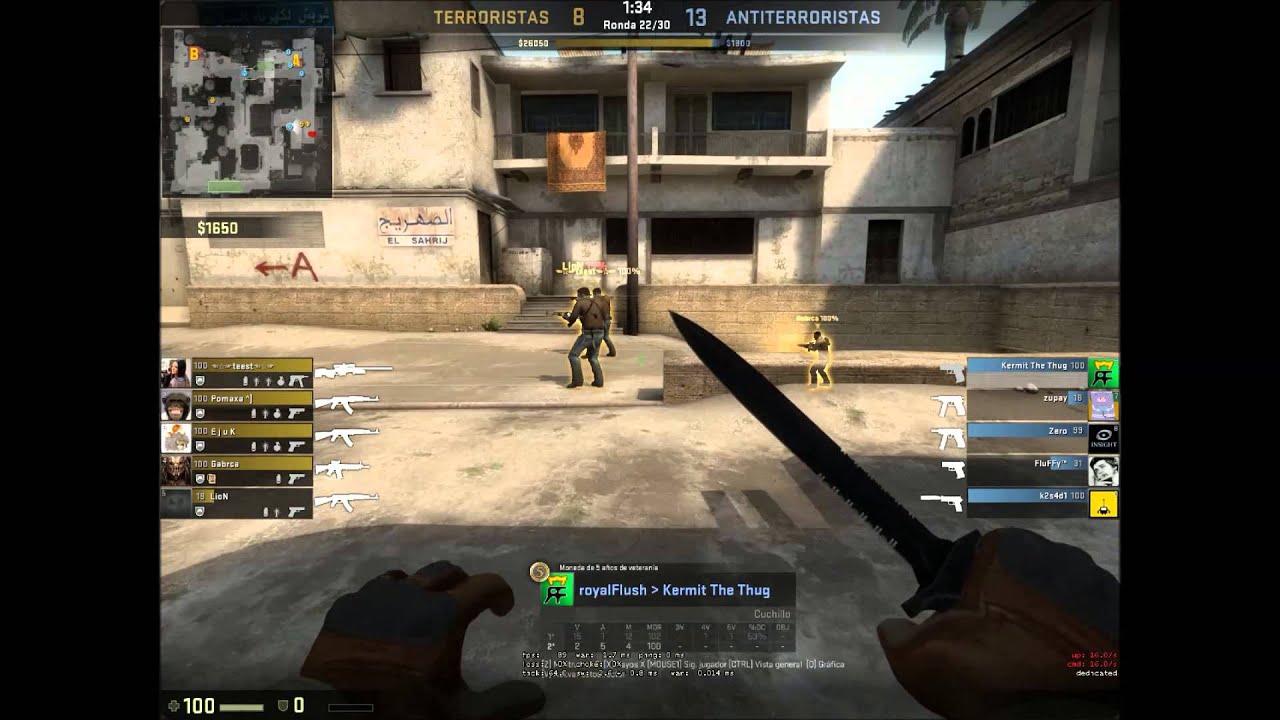 x3 knife eco round Cs go - YouTube