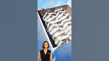 #fcnfm Counter Rotating Shafts Shredder for Self Feeding and Easy Material Processing in Waste Recyc