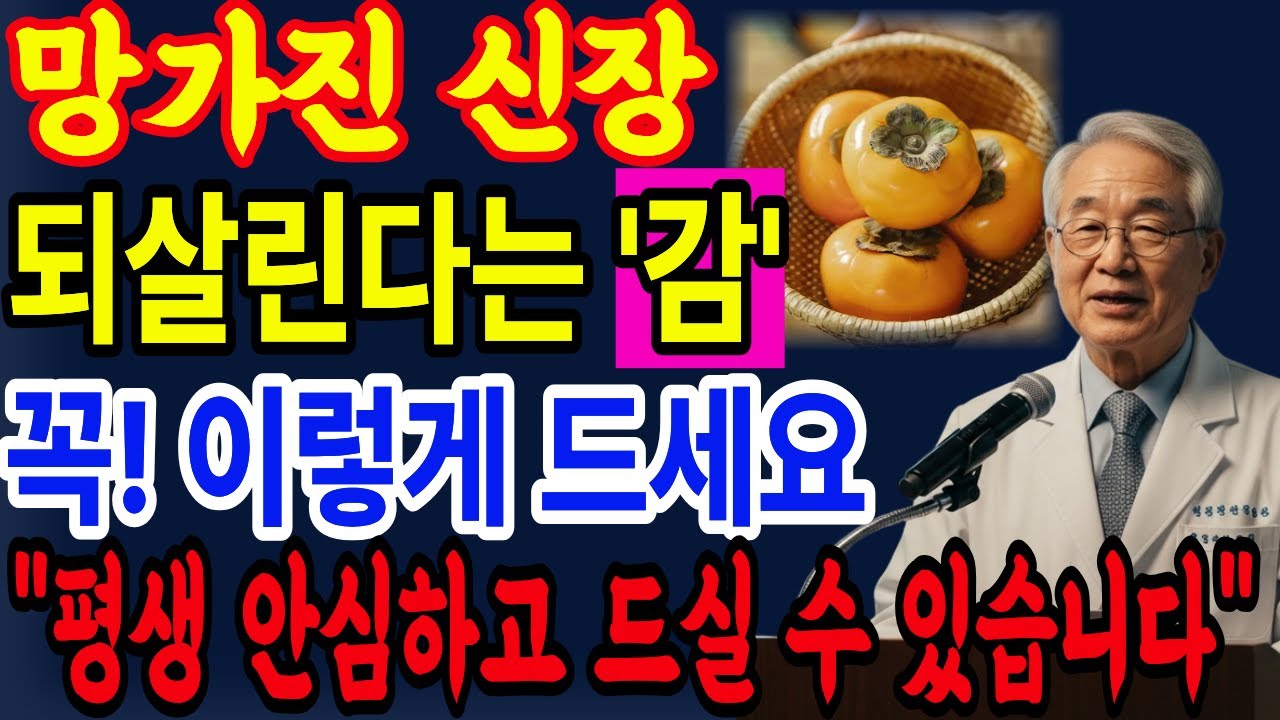 감 이렇게 드세요! 야간소변 해결하고 숙면 가능해집니다ㅣ의사의 경고ㅣ삶의지혜｜노후사연