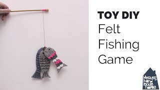 DIY toddler toys, felt fishing game screenshot 2