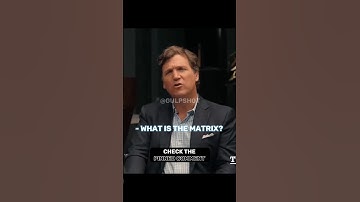Andrew Tate Explains What Is The MATRIX??? On Tucker Carlson Interview #shorts
