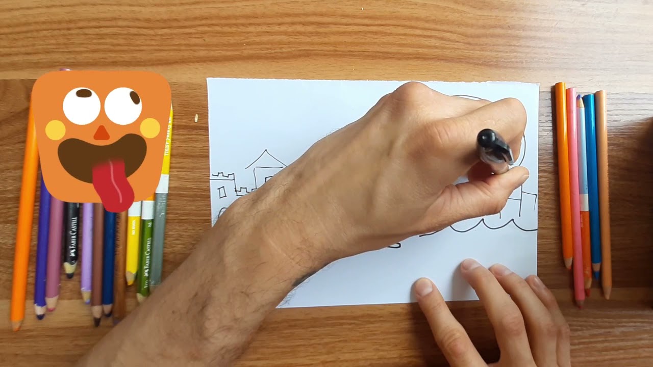 Drawing Raya for kids EASY!