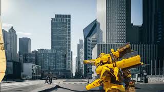 bumblebee whit green screen