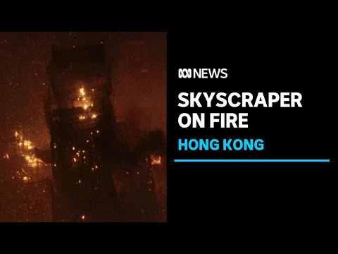 Under-construction skyscraper on fire in Hong Kong | ABC News
