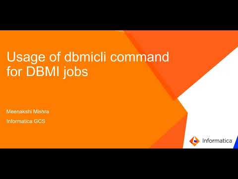 How to Use dbmicli Command for DBMI Jobs