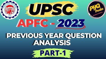UPSC EPFO APFC 2023 Solved Paper I PART-1 I UPSC EPFO EO/AO APFC 2025