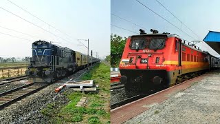 Tebhaga and Shaktipunj Express || High-speed Diesel and Electric Locomotives with ICF Trains