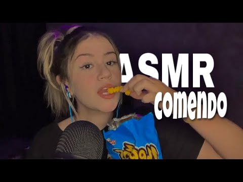 ASMR COMENDO CHEETOS E PRINGLES