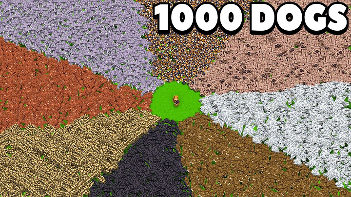 I Trapped 1000 NEW WOLF VARIANTS in Minecraft Hardcore