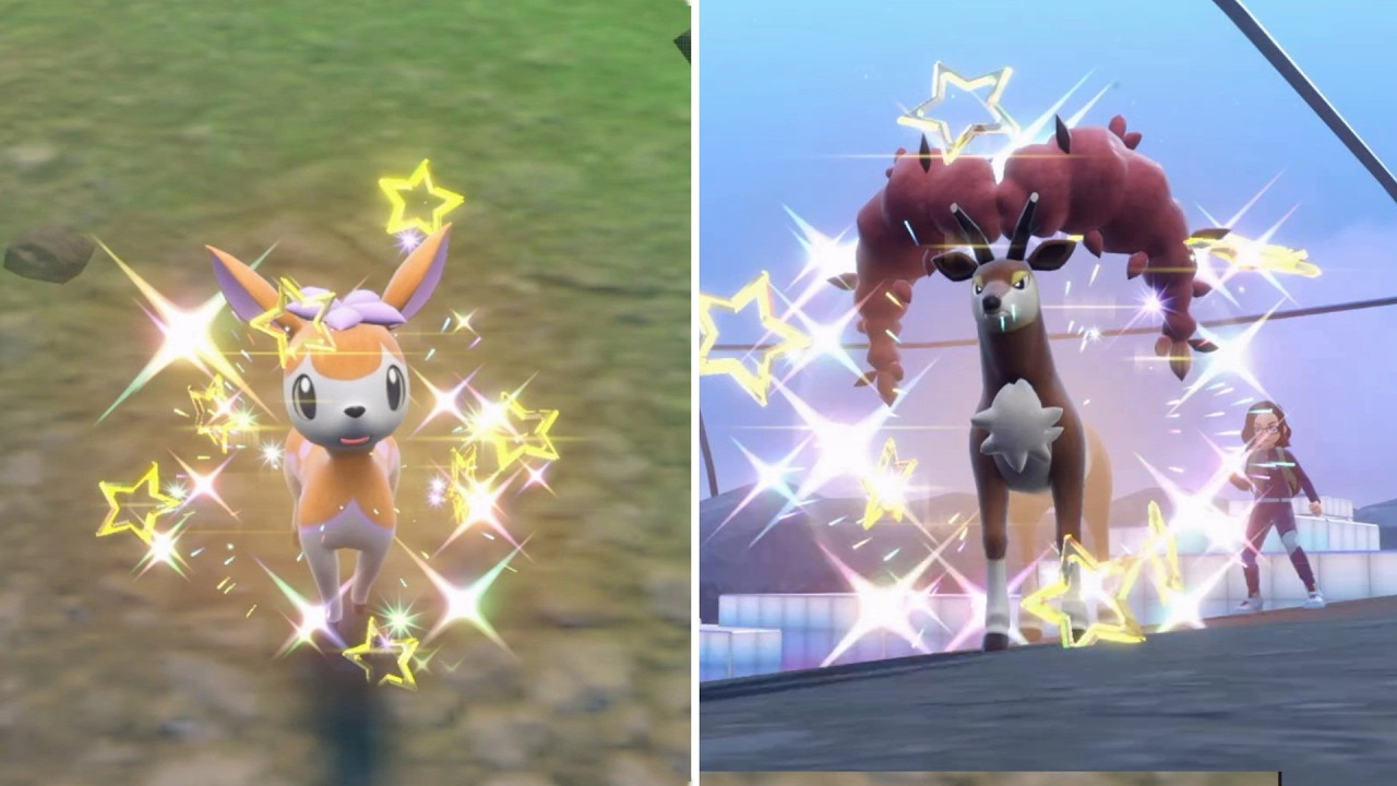 SHINY AUTUMN DEERLING and SAWSBUCK after 6691 ENCOUNTERS in POKEMON SCARLET