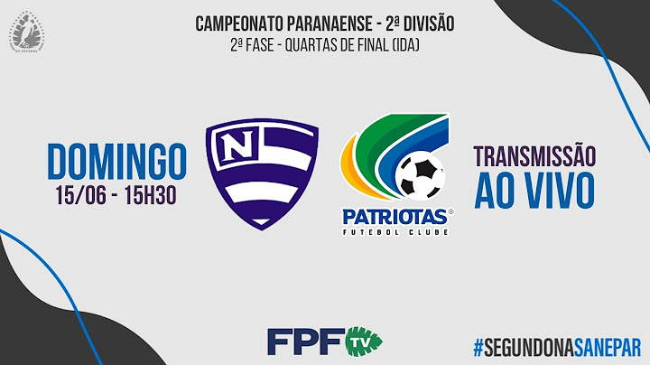 SEGUNDONA 2025 | NACIONAL X PATRIOTAS | QUARTAS DE FINAL (IDA), AO VIVO E DE GRAÇA